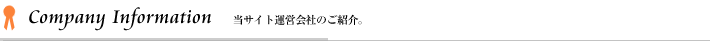 当サイト運営会社のご紹介　company information